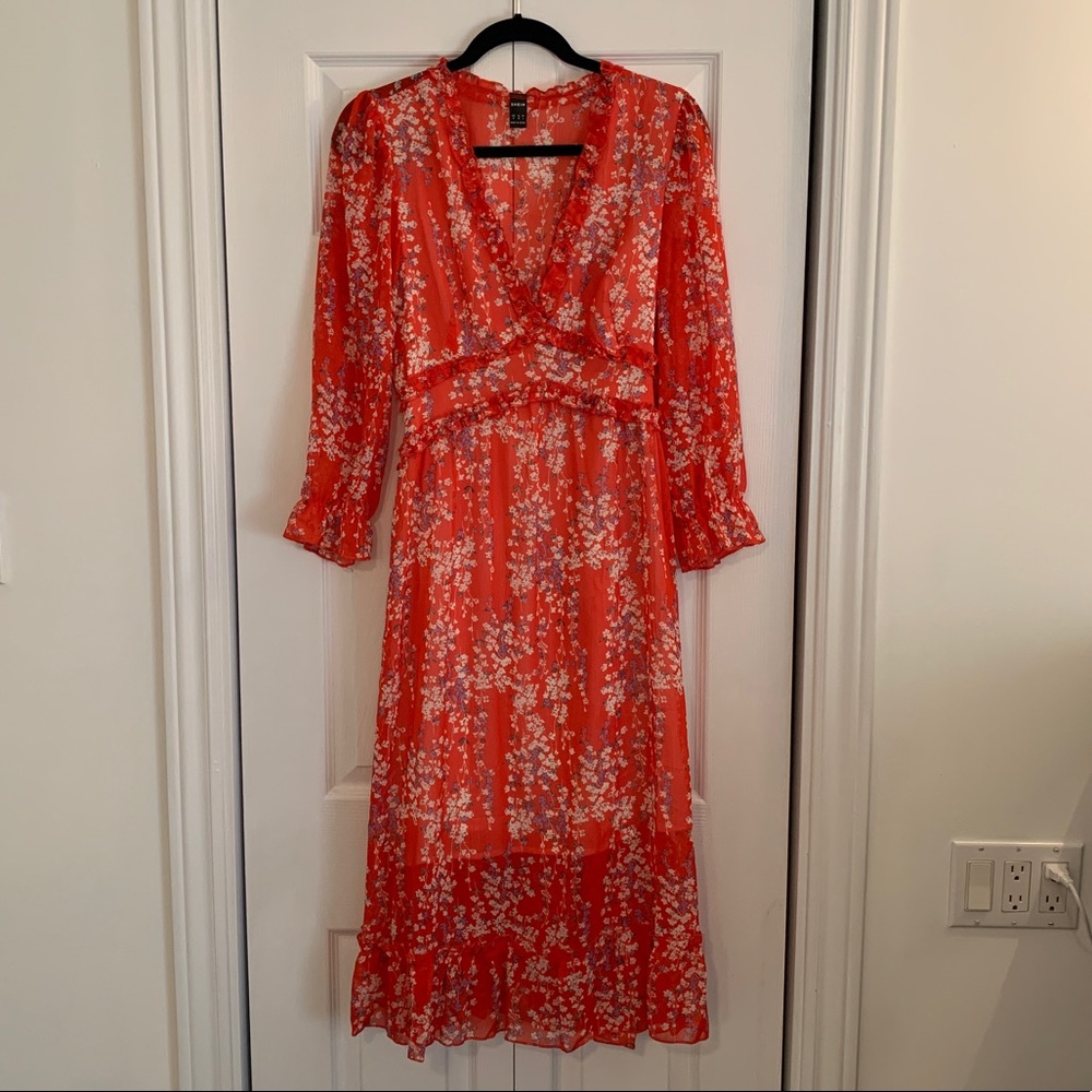 SHEIN Floral MIDI Dress